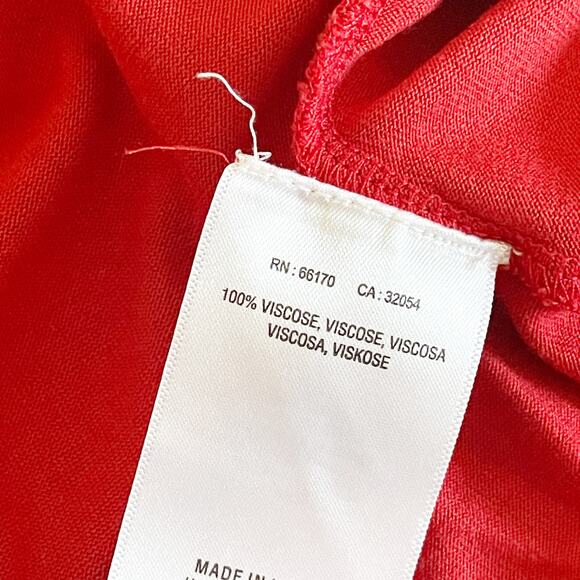 ANTHROPOLOGIE Akemi & Kin Embroidered Sleeveless Top Red Small S - Picture 8 of 8